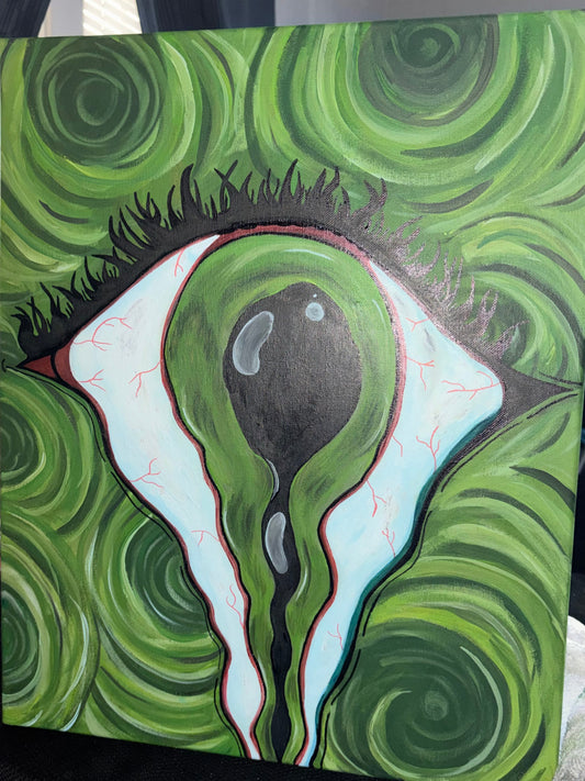‘Green Eyed Illusion’ Painting