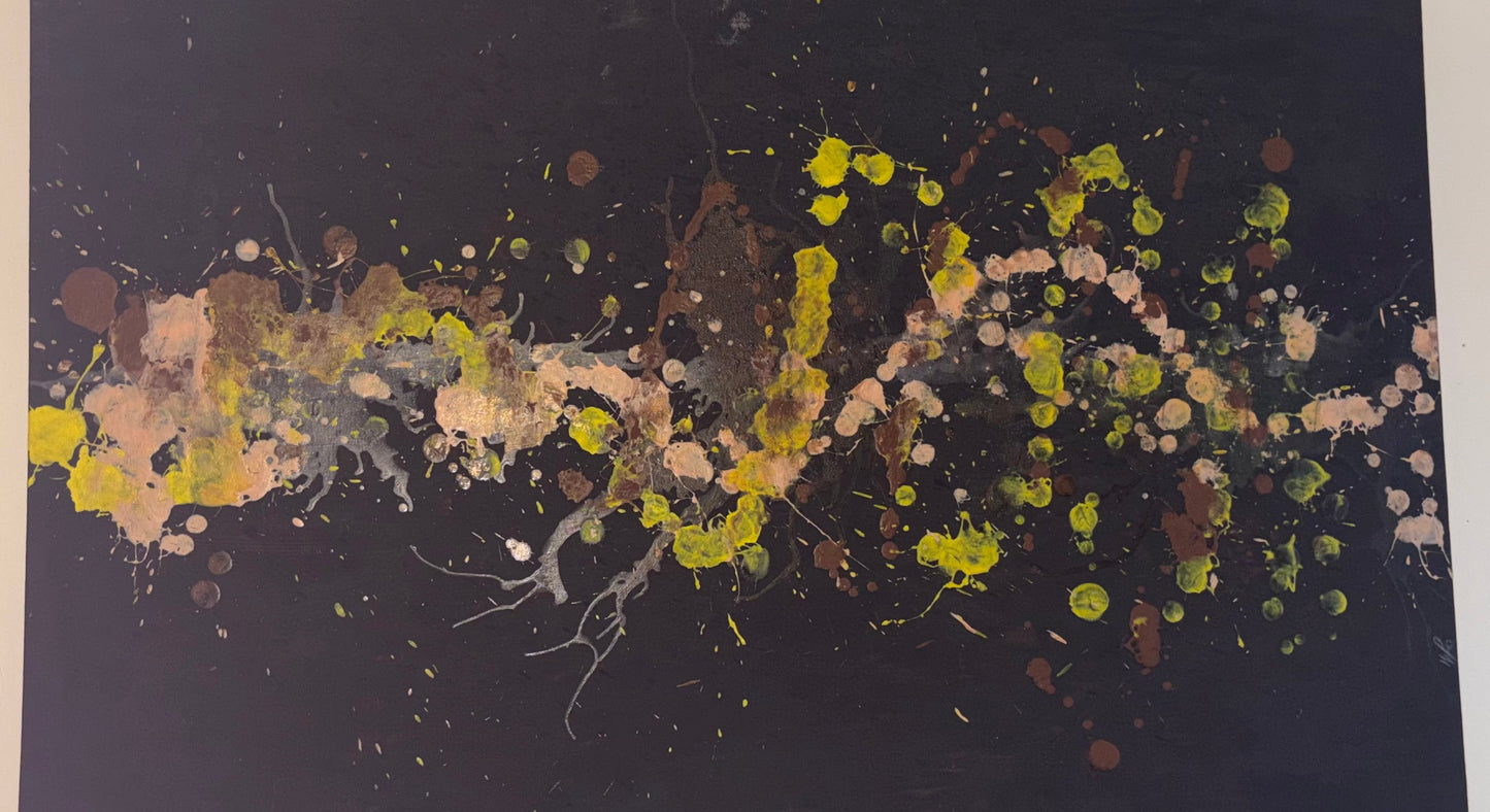 ‘Ghost Pour’ Painting